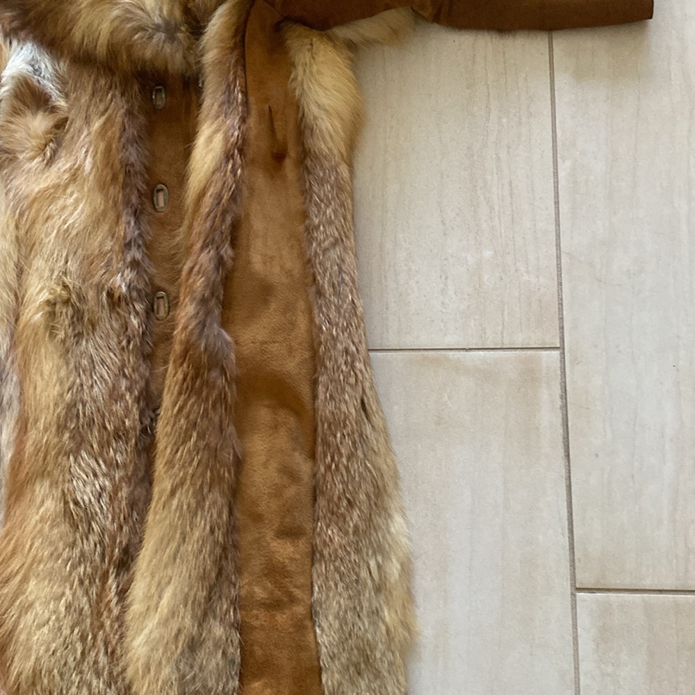 Vintage natural red fox coat - Picture 6 of 14